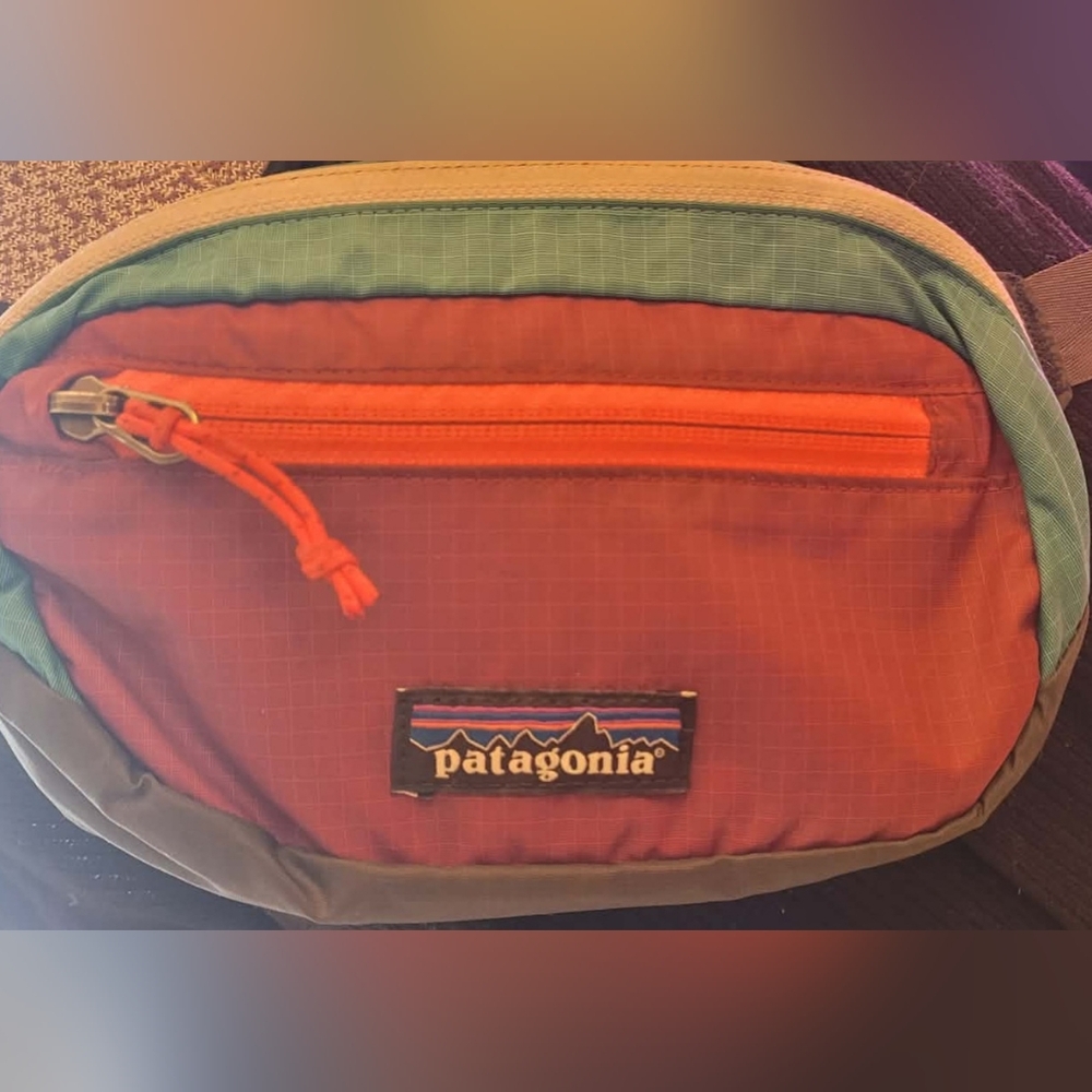Patagonia Colorblock Waist Pack - Red, Green, Yellow - Picture 3 of 7